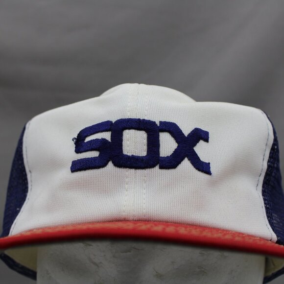 Chicago White Sox Hat (VTG) - 1980s Trucker Hat by Annco - Adult Snapback - Picture 2 of 8